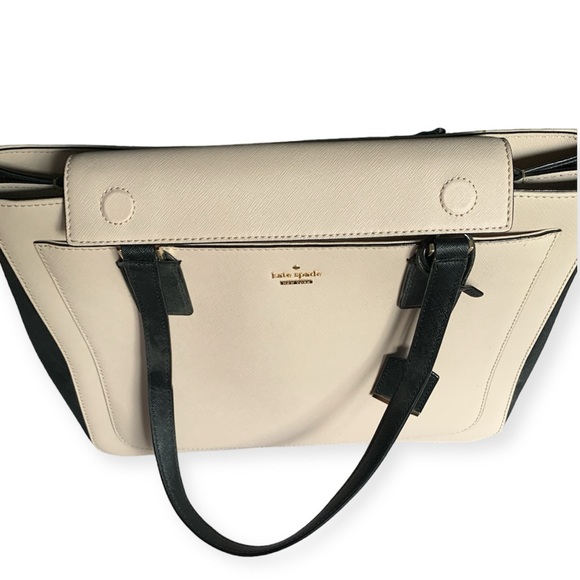 Kate spade, satchel, tote bag, tusk/black BNWT - Picture 4 of 11